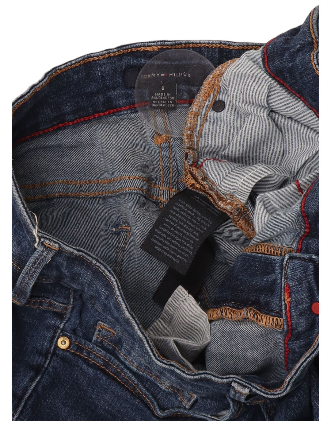 Tommy Hilfiger Jeans Slim Feminino US 8 Médio W30 L27 Algodão Azul