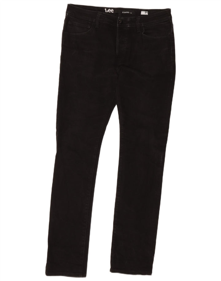 Lee Jeans Slim Feminino W34 L33 Algodão Preto