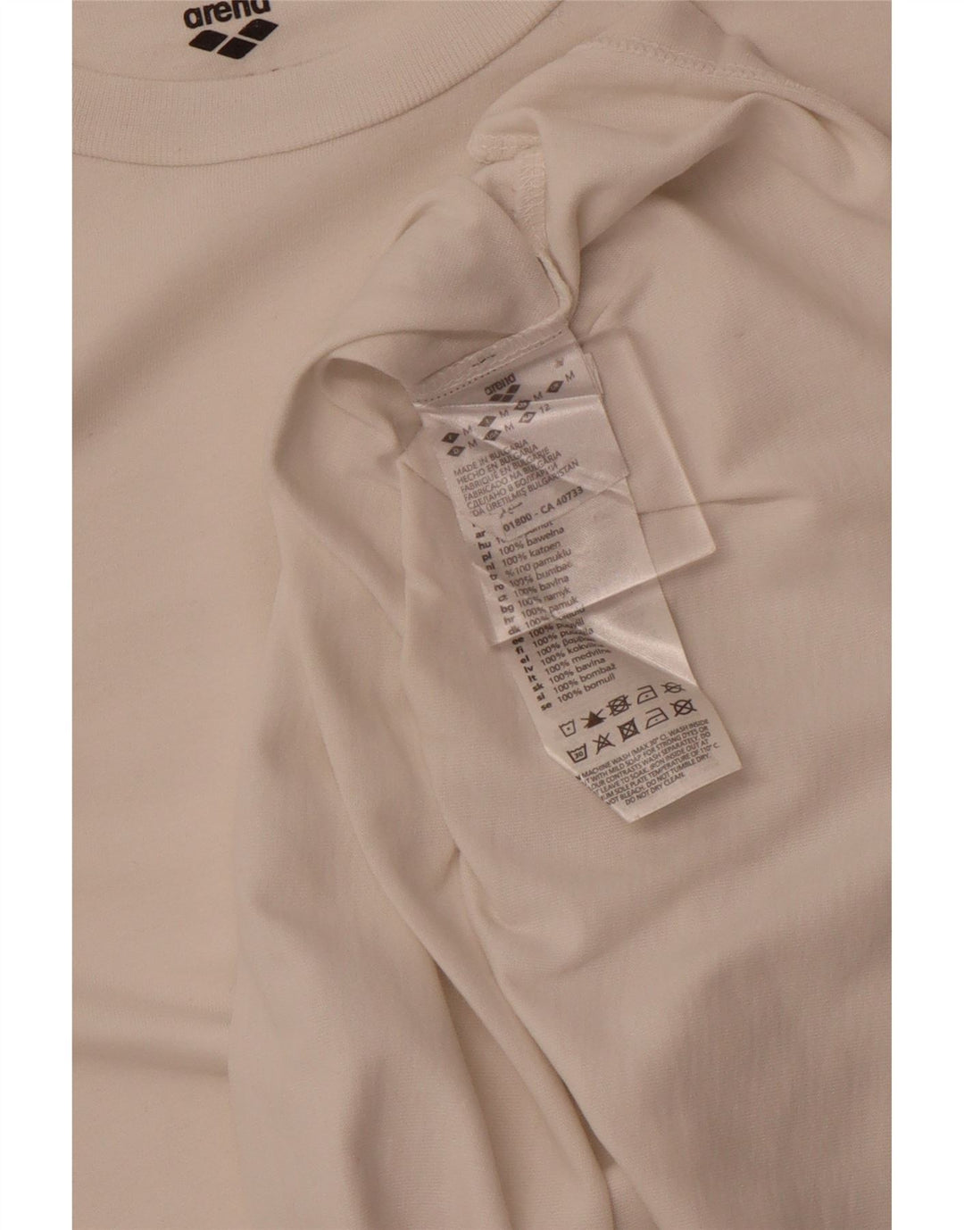 Camiseta feminina Arena UK 12 algodão branco médio