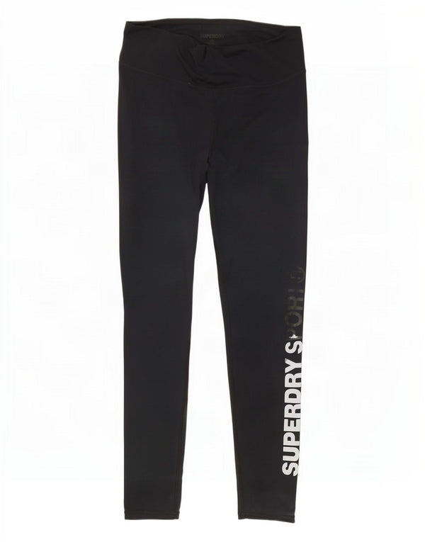 Leggings gráficas femininas Superdry UK 12 médio preto