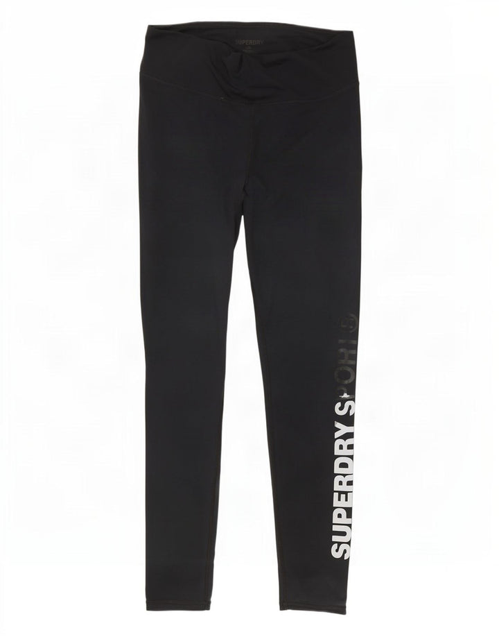Leggings gráficas femininas Superdry UK 12 médio preto