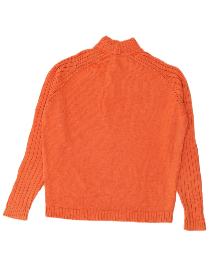 Suéter masculino MASSIMO DUTTI com gola redonda e algodão laranja grande