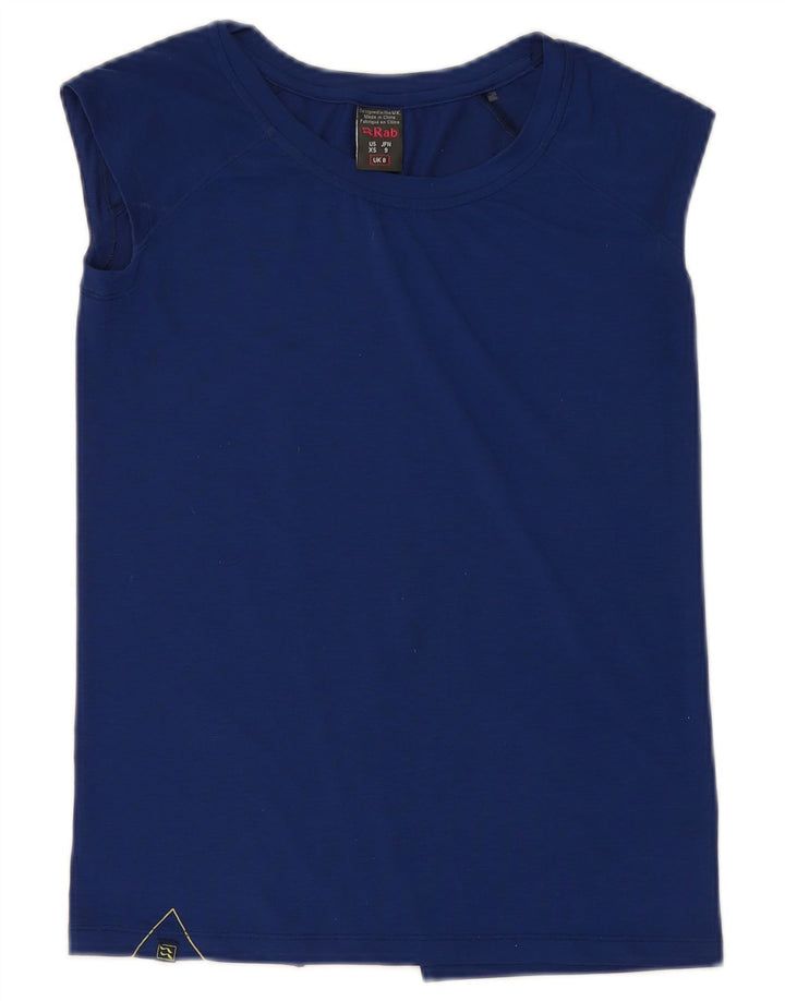 Colete feminino RAB UK 8 pequeno azul marinho