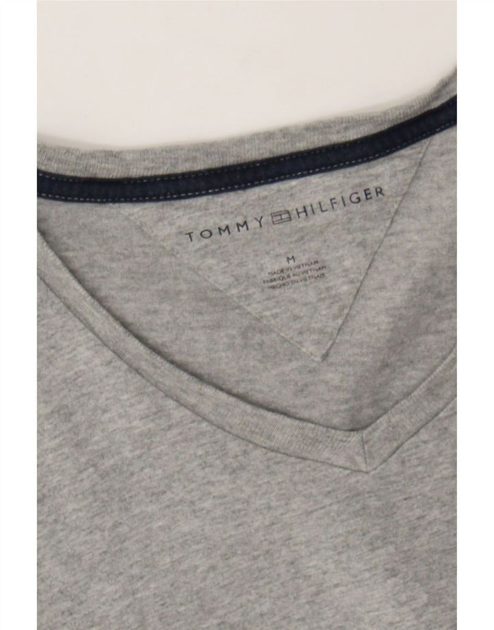 TOMMY HILFIGER Mens T-Shirt Top Medium Grey Cotton Vintage Tommy Hilfiger and Second-Hand Tommy Hilfiger from Messina Hembry 