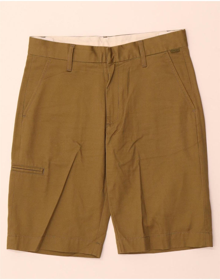 Shorts cargo masculino G-STAR W28 pequeno algodão cáqui