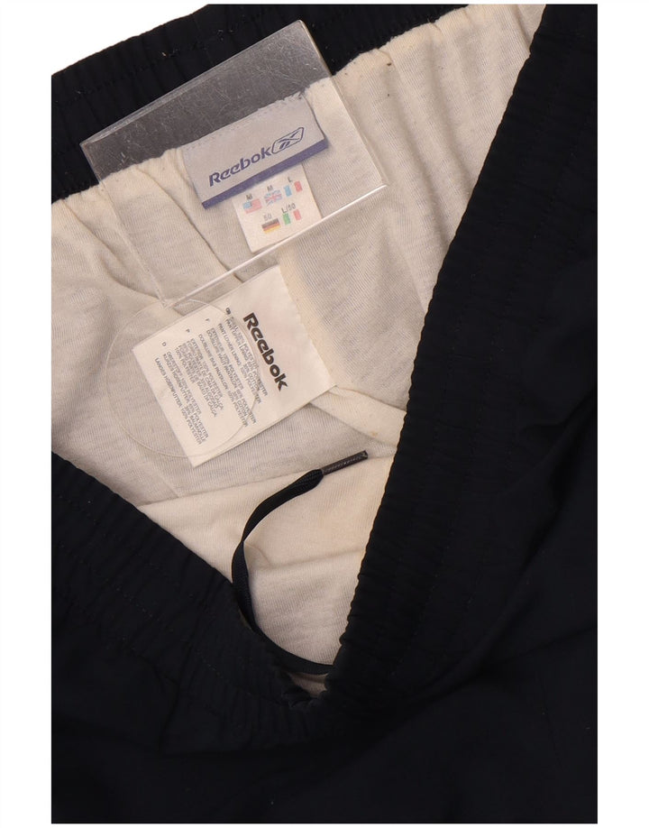 REEBOK Mens Calças de treino Joggers Médio Azul Marinho Poliéster