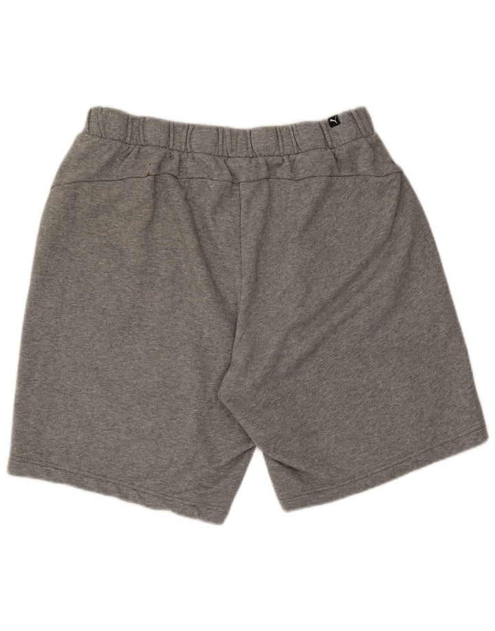 Shorts esportivos masculinos Puma XL cinza manchado de algodão