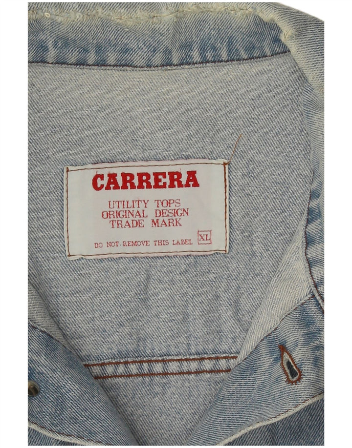 Jaqueta jeans masculina Carrera UK 42 XL azul