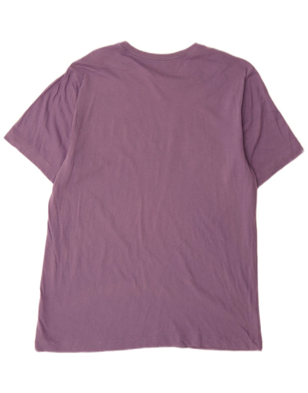 Camiseta Nike masculina gráfica grande algodão roxo