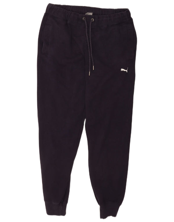 Calça esportiva masculina Puma Joggers grande algodão azul marinho