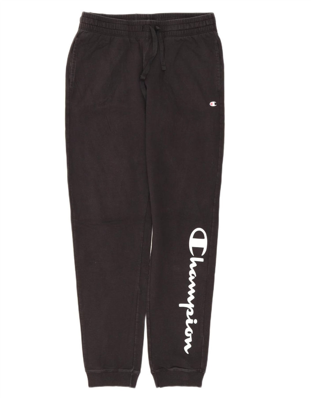 CHAMPION Calça feminina de treino gráfico Joggers UK 14 Médio Preto