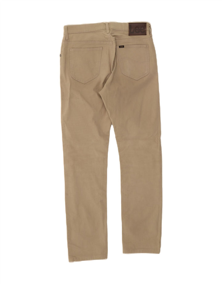 LEE Mens Straight Casual Trousers W30 L30 Beige Cotton Vintage Lee and Second-Hand Lee from Messina Hembry 