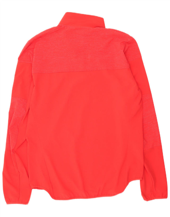 ADIDAS Mens Supernova Zip Neck Pullover Treino Top Grande Vermelho