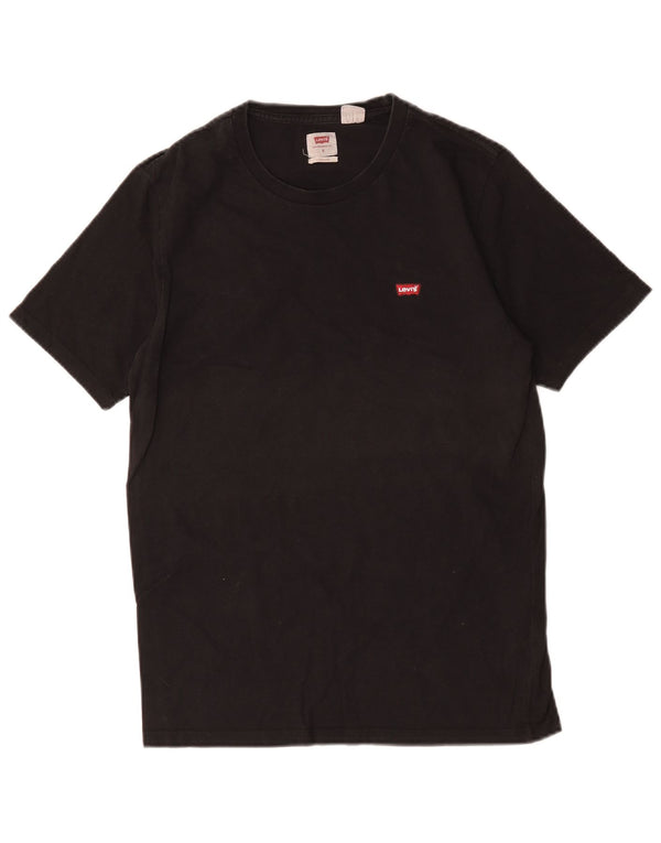 Camiseta masculina Levi's Standard Fit top pequeno algodão preto
