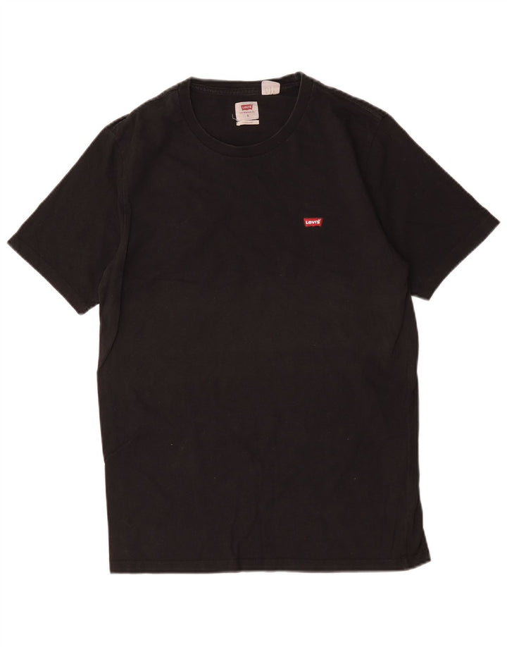 Camiseta masculina Levi's Standard Fit top pequeno algodão preto