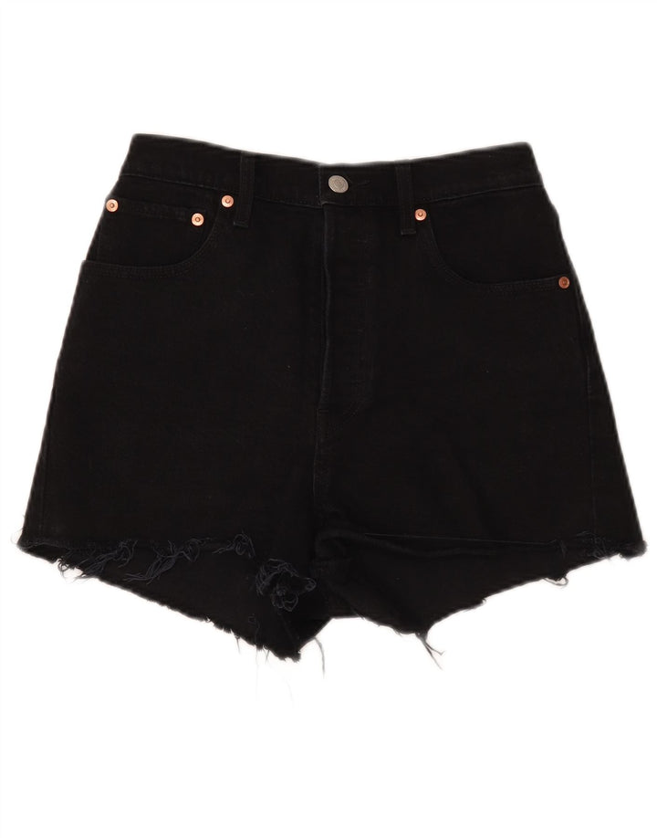Shorts jeans feminino LEVI'S W28 médio algodão preto