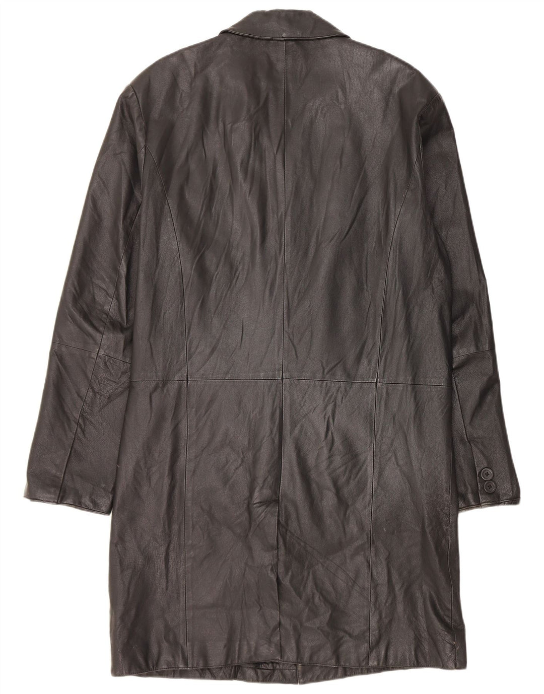 Casaco de couro masculino Angelo Litrico UK 38 couro preto médio