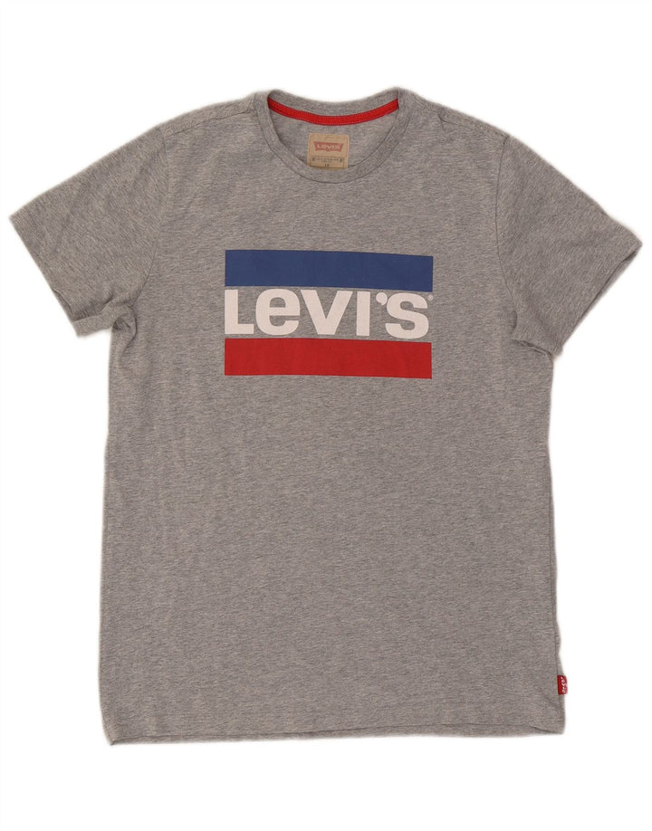 Camiseta Levi's Boys Graphic 15-16 Anos Cinza Salpicado