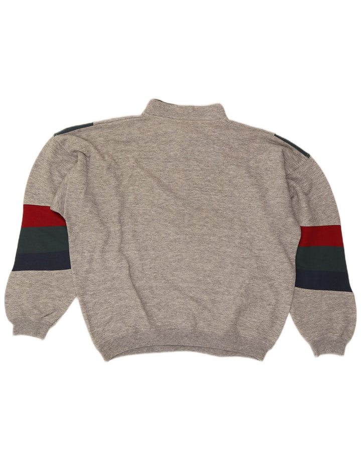 Moletom masculino North Pole com zíper e gola XL cinza colorblock