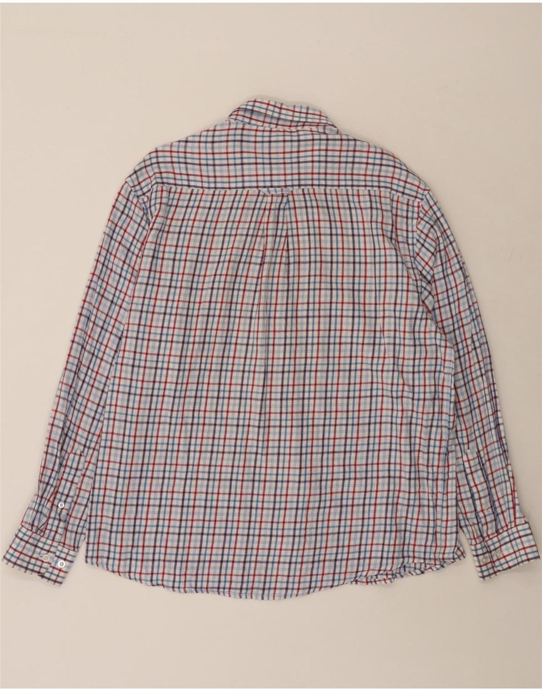 Camisa masculina de flanela JAMES PRINGLE grande algodão xadrez azul