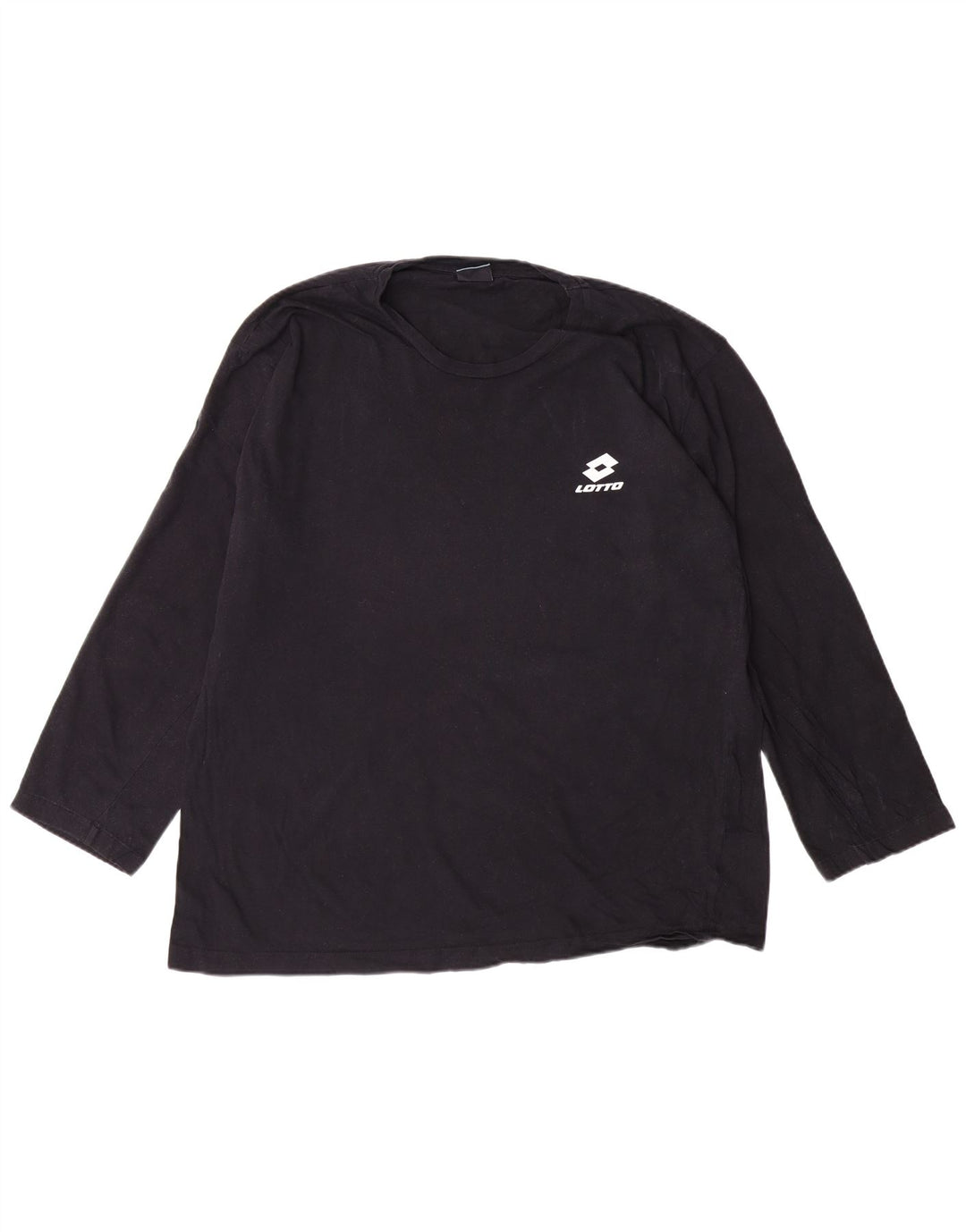 LOTTO Top masculino manga comprida 2XL algodão preto