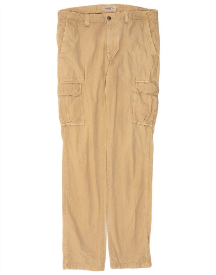 Calça cargo slim feminina Henri Lloyd W34 L35 bege