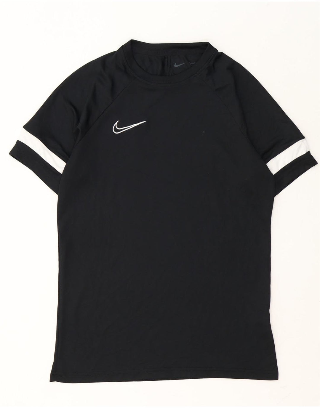 Camiseta masculina Nike Dri Fit Top médio preto colorblock poliéster