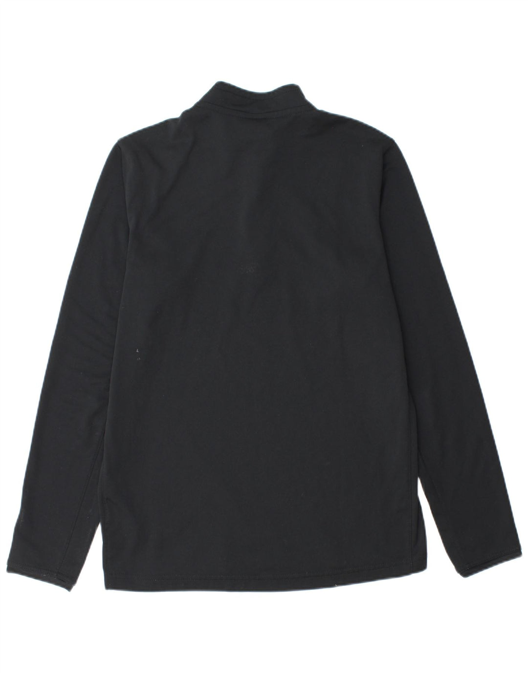 Nike Mens Dri Fit Zip Neck Pullover Treino Top Médio Preto Poliéster