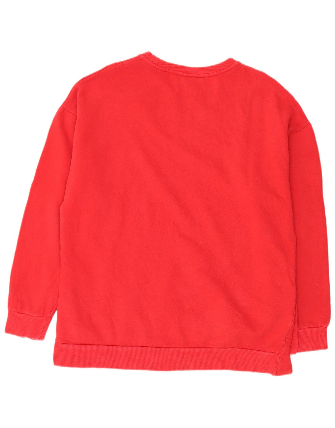 Fila Mens Graphic Oversized Moletom Jumper UK 12 Médio Algodão Vermelho