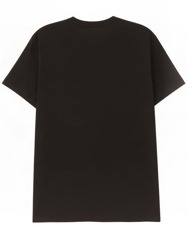 All Saints Mens Slim Fit T-Shirt Top XL Algodão Preto