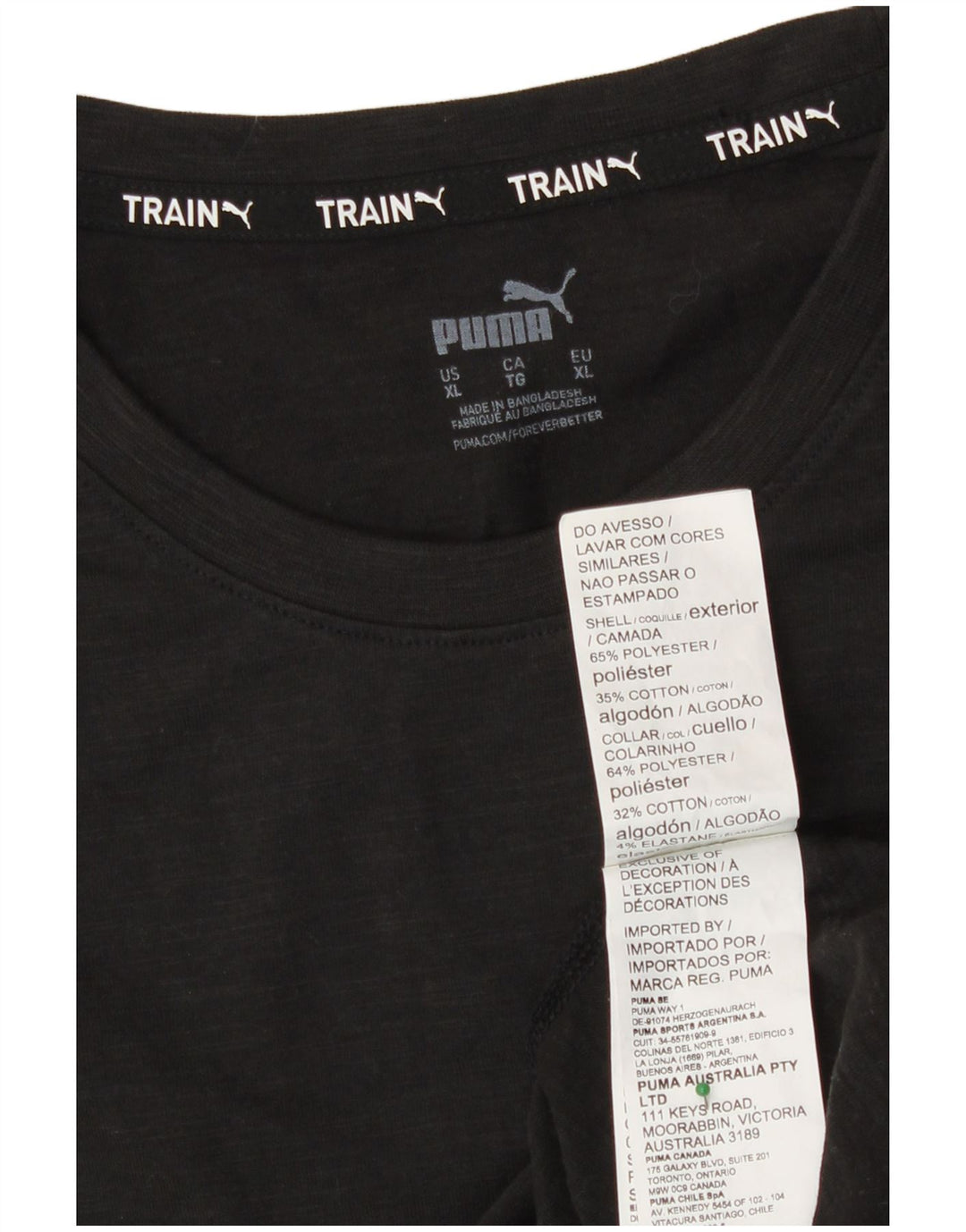 Puma Camiseta Masculina Graphic Top XL Preto Poliéster