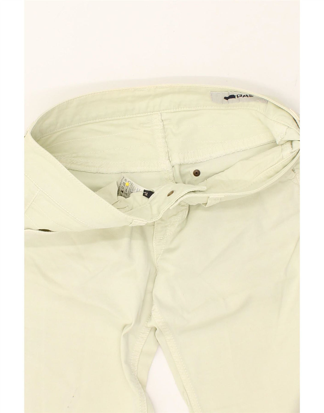 GAS Womens Slim Casual Trousers W26 L33  Green Cotton Vintage Gas and Second-Hand Gas from Messina Hembry 