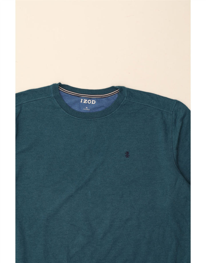 IZOD Mens Sweatshirt Jumper XL Green Cotton Vintage Izod and Second-Hand Izod from Messina Hembry 