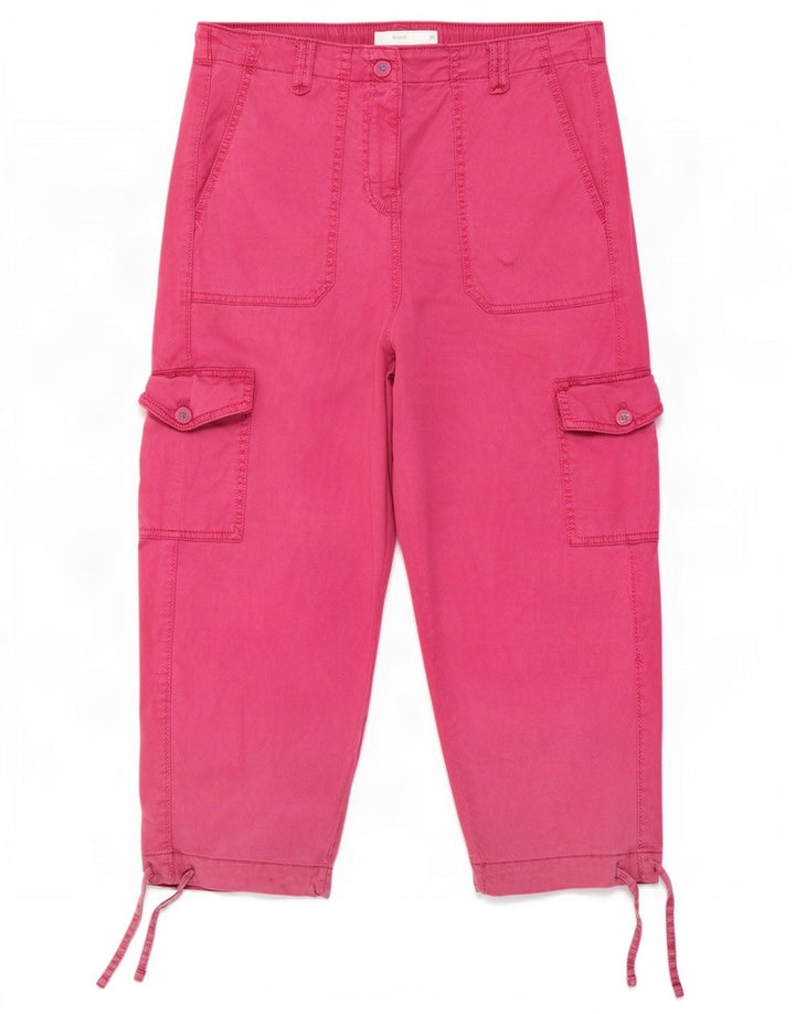 Calça Cargo Capri Feminina Marks & Spencer Reino Unido 12 Médio W30 L22 Rosa