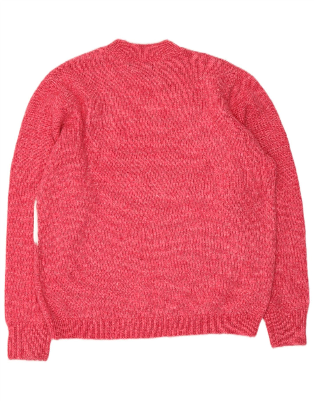 Suéter feminino Marks & Spencer com gola redonda, Reino Unido 14, rosa médio