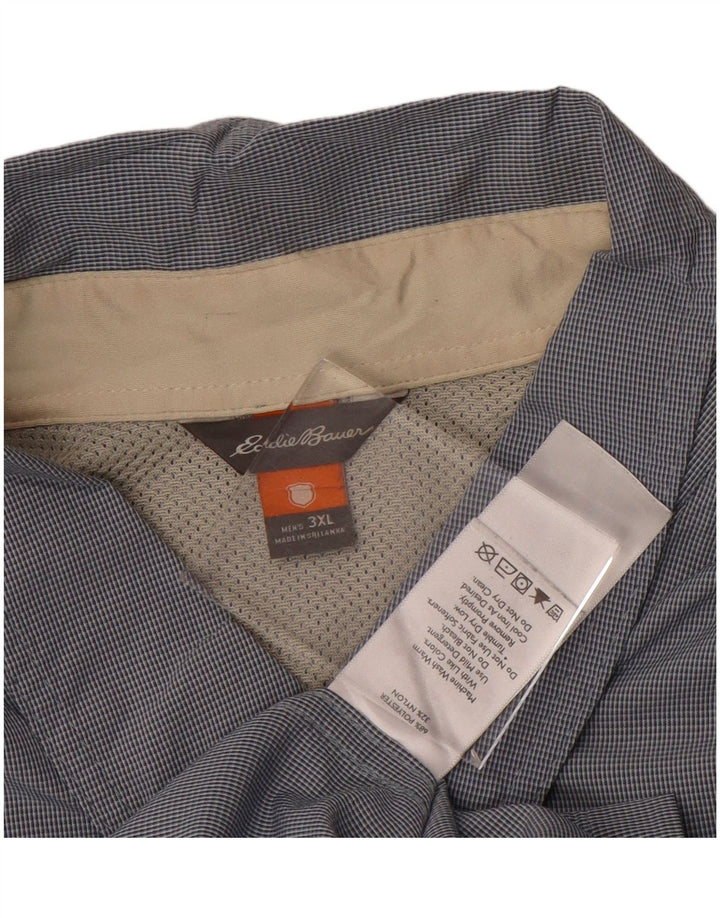 Camisa masculina de manga curta EDDIE BAUER 3XL azul poliéster