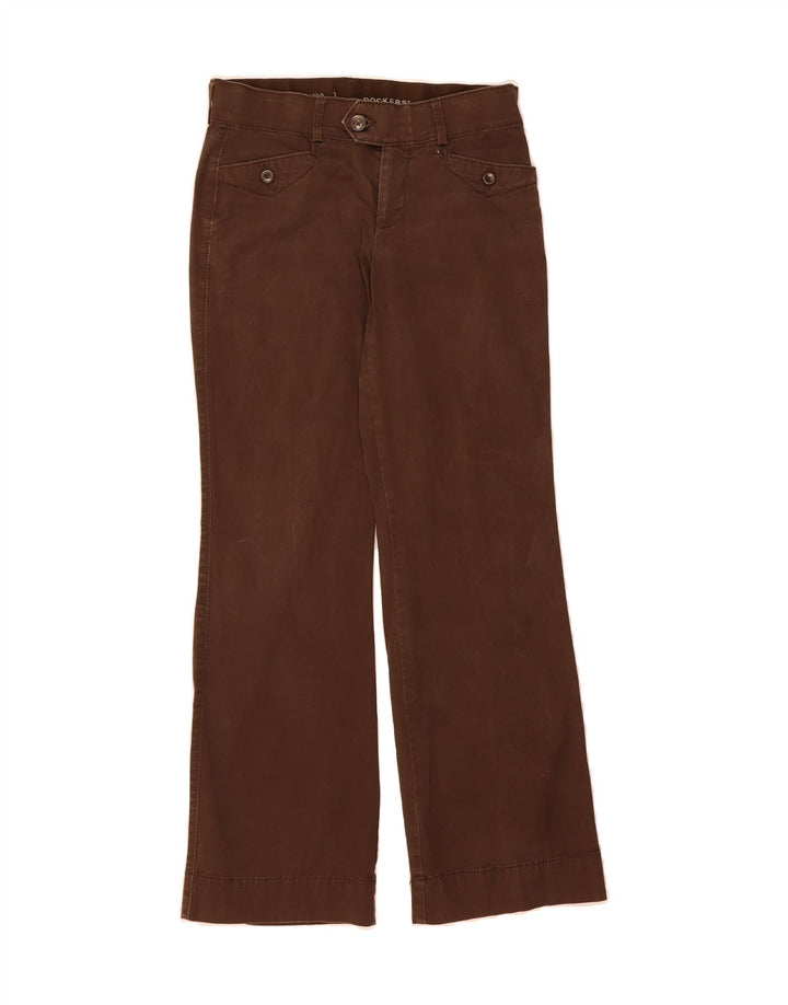 DOCKERS Womens Bootcut Casual Trousers US 4 Small W30 L30 Brown Cotton Vintage Dockers and Second-Hand Dockers from Messina Hembry 