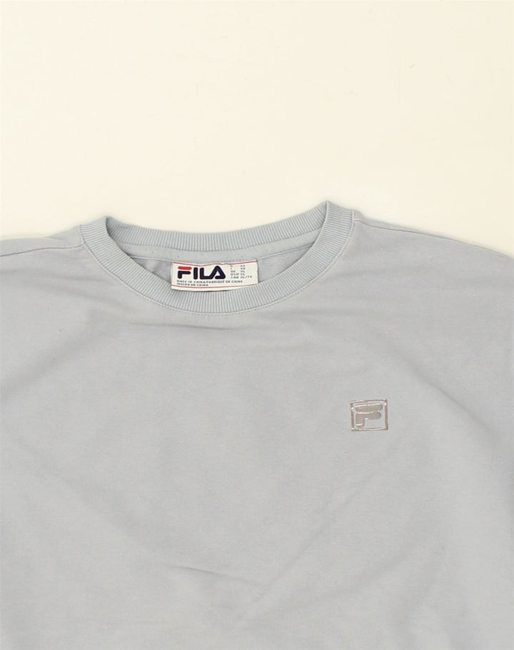 FILA Womens Sweatshirt Jumper UK 18 XL  Blue Cotton | Vintage Fila | Thrift | Second-Hand Fila | Used Clothing | Messina Hembry 