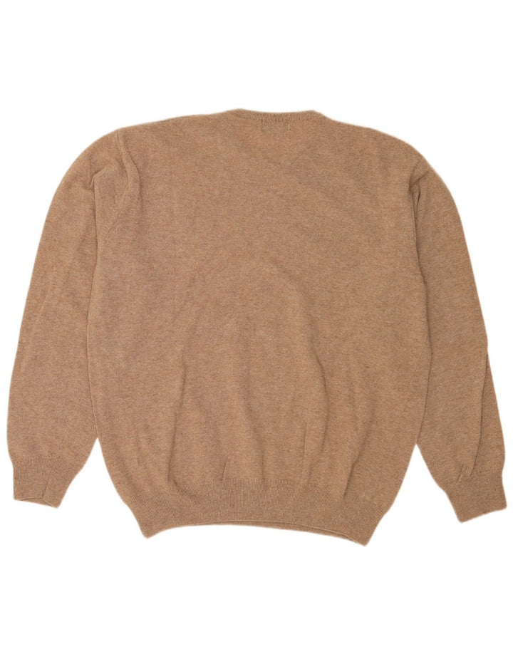 Suéter masculino Kappa com gola redonda 2XL lã de cordeiro bege