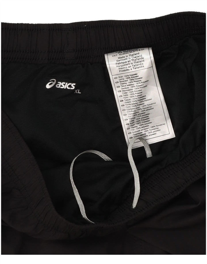 Shorts esportivos masculinos Asics XL preto colorblock poliéster
