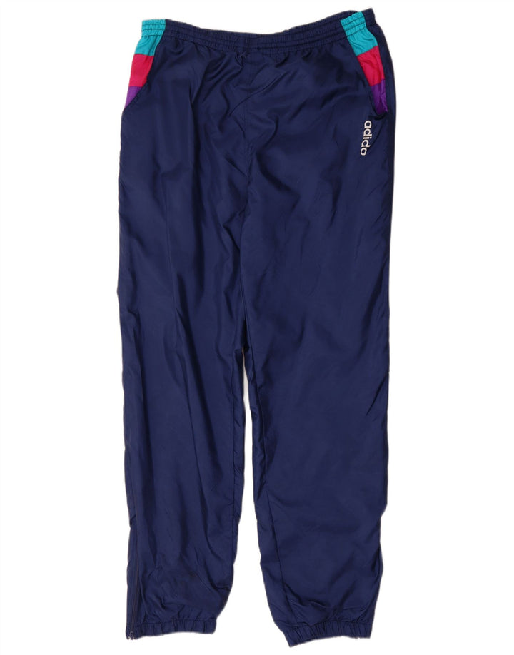 Calça de treino masculina ADIDAS Joggers grande azul marinho Colourblock Nylon