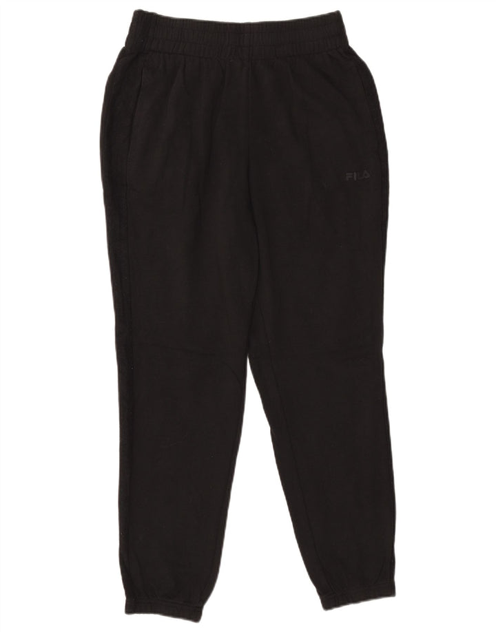 Calça de treino masculina FILA joggers pequeno algodão preto
