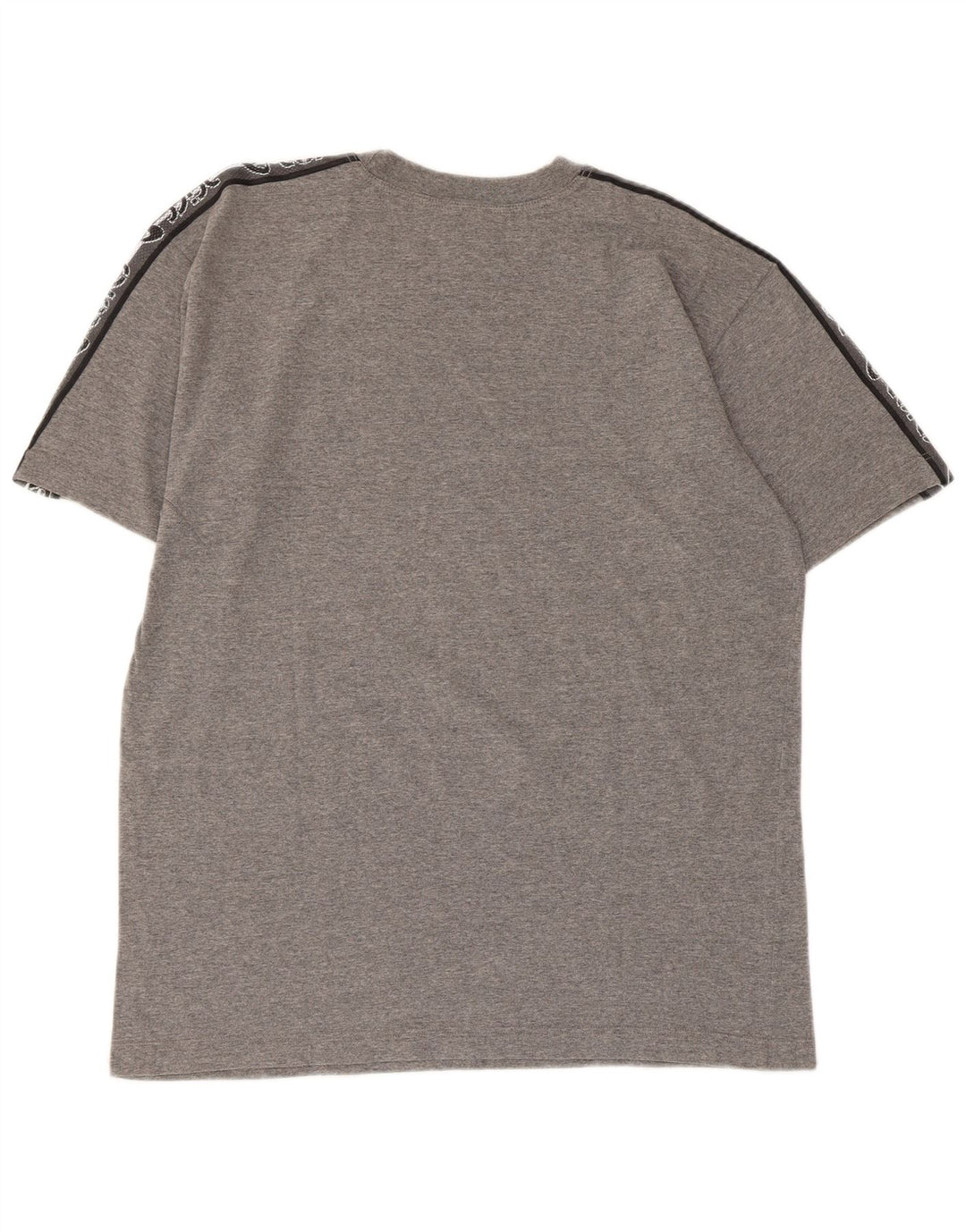 Camiseta gráfica masculina Asics Top cinza médio algodão manchado