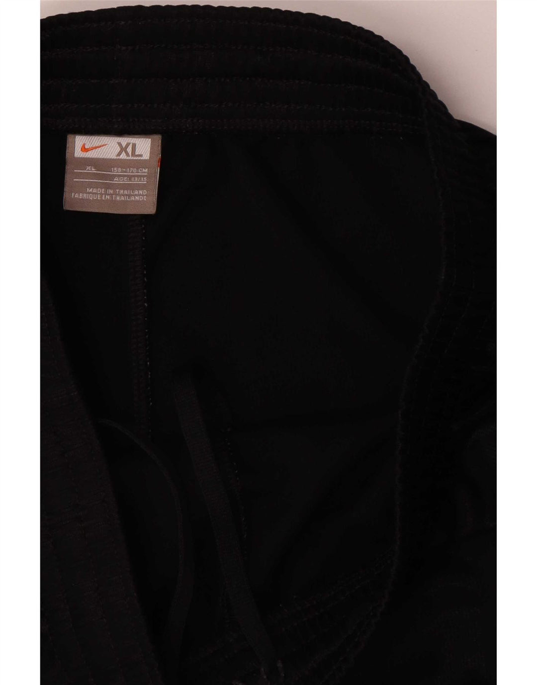 Shorts esportivos Nike Boys 13-14 anos XL preto listrado poliéster