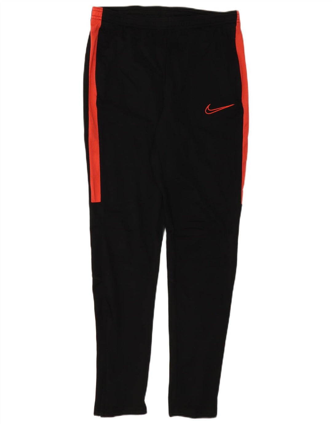Calça de treino masculina NIKE Dri Fit pequena preta colorblock poliéster