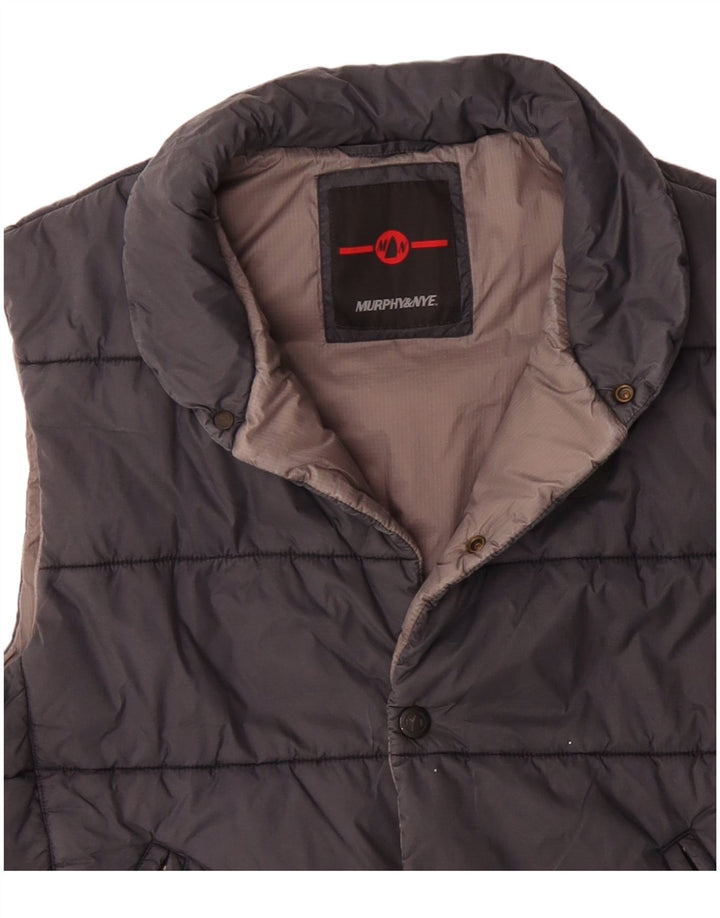Colete acolchoado masculino Murphy & Nye UK 40 grande poliéster preto