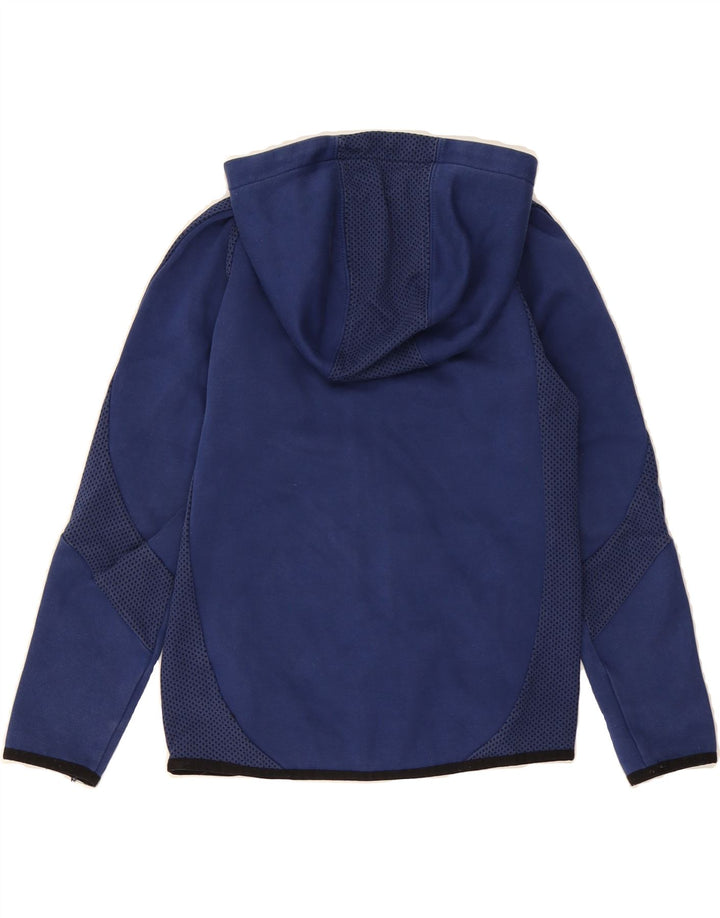 PUMA Boys Zip Hoodie Sweater 9-10 Years Navy Blue Cotton Vintage Puma and Second-Hand Puma from Messina Hembry 