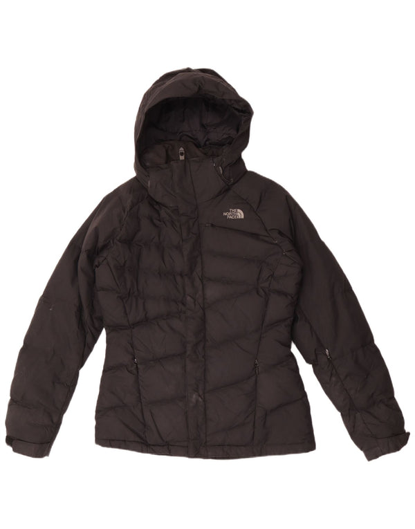 Jaqueta acolchoada com capuz grande The North Face feminina Reino Unido 10 pequena preta