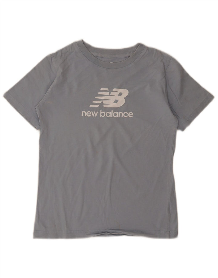 Camiseta gráfica New Balance Boys 9-10 anos azul médio