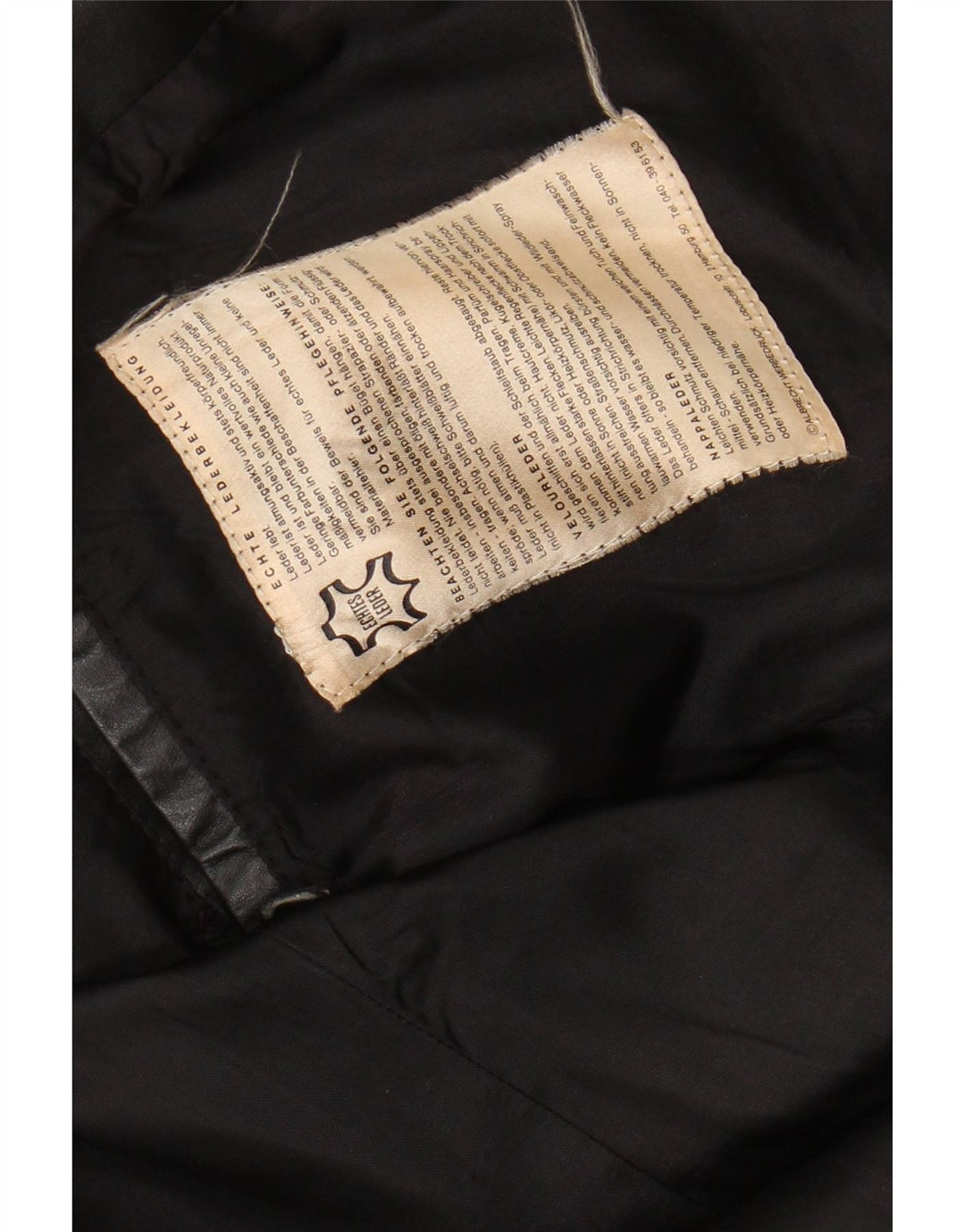 Jaqueta de couro feminina VINTAGE Reino Unido 16 grande couro preto
